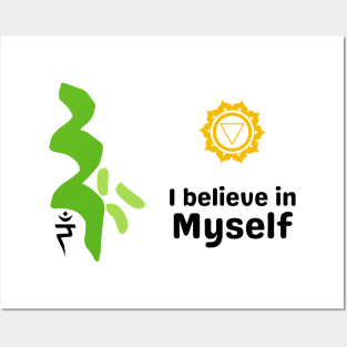 Believe in myself & solar chakra Posters and Art